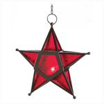 PGN Item 12288 Red Glass Star Lantern 