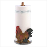 PGN Item 12553 Country Rooster Paper Towel Holder 