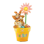 PGN Item 14629 Flowerpot Frolic Easter Figurine 