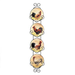 PGN Item 15107 Rooster Plate Wall Decor 