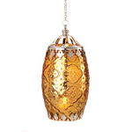 PGN Item 15194 Amber Filigree Candle Lantern 