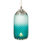 PGN Item 15195 Tall Blue Candle Lantern 