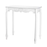 PGN Item 15216 White Scalloped Hall Table 