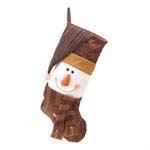 PGN Item 15358 Golden Sparkle Snowman Stocking 