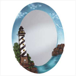 PGN Item 34094 Lighthouse Oval Wall Mirror 