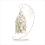 PGN Item 37439 White Fancy Lantern With Stand 