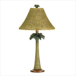 PGN Item 37989 Palm Tree Rattan Lamp 