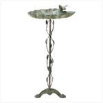 PGN Item 39448 Verdigris Leaf Birdbath 