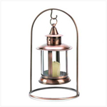 PGN Item D1043 Copper Hanging Tabletop Lantern 