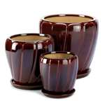 PGN Item D1127 Ocher Elegance Planter Trio 