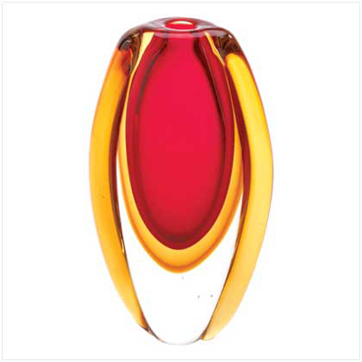 #12117 Sunfire Glass Vase