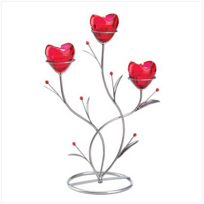 #12480 Heart Bouquet Candleholder