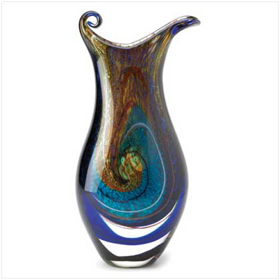 #12981 Galaxy Art Glass Vase