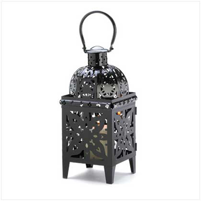#13359 Black Medallion Lantern