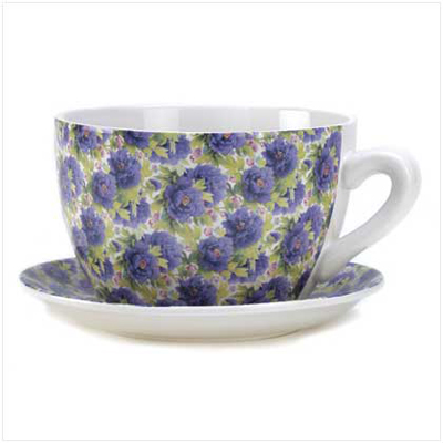 #13935 Lavender Rose Teacup Planter