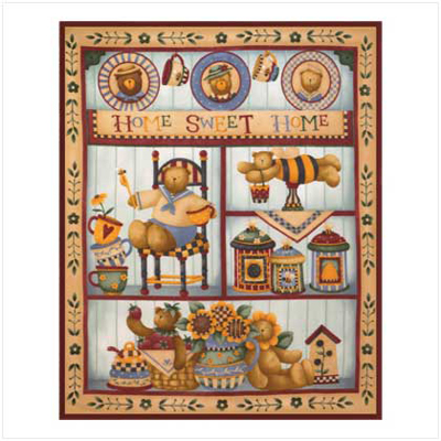 #14439 Home Sweet Home Fleece Blanket