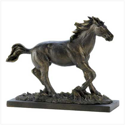 #14583 Wild Stallion Statue
