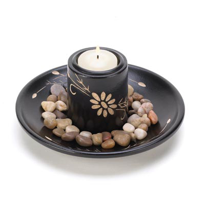 #14586 Daisy Deluxe Candleholder Set