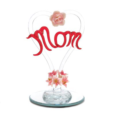 #14645 Mother's Tribute Glass Heart