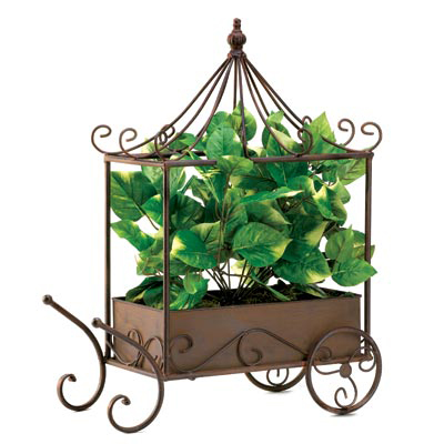 #14898 Nostalgic Cart With Greenery