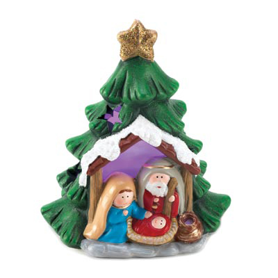 #15029 Light-Up Nativity Tree Decor