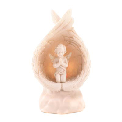 #15058 Light-Up Praying Angel Figurine