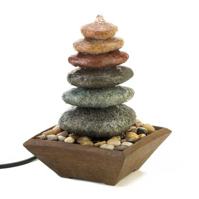 #15116 Zen Stacked Stone Fountain
