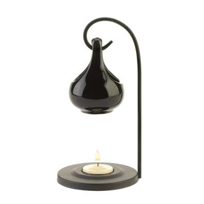 #15146 Black Tear Drop Oil Warmer