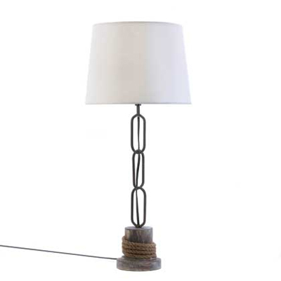 #15163 Nautical Rope Trim Table Lamp