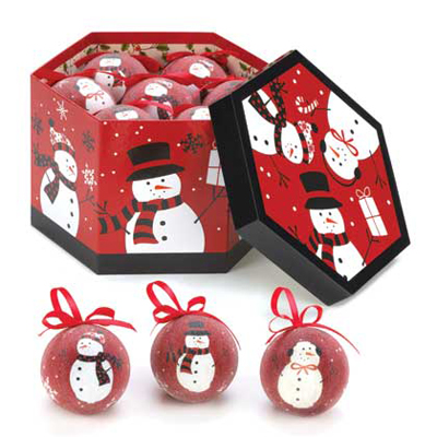 #15320 Happy Snowmen Ornament Set