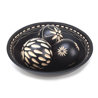 #15353 Ebony Decorative Ball Set