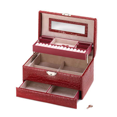 #15417 Deluxe Red Jewelry Box