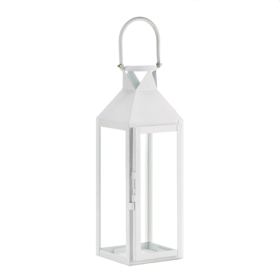 #15429 White Manhattan Cable Lantern