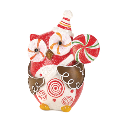 #15456 Sugary Sweet Holiday Owl Decor