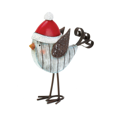 #15461 Snowbird With Winter Hat Figurine