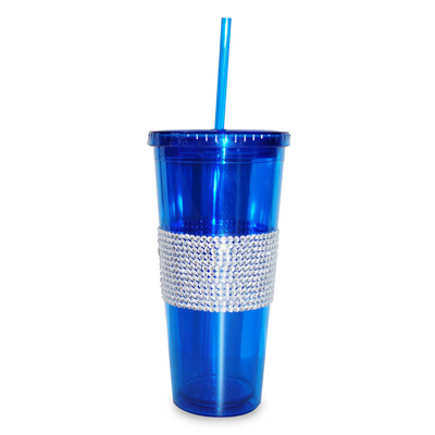 #15714 Bling Blue Tumbler Cup