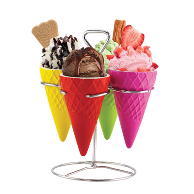 #15734 Waffle Cone Serving Set
