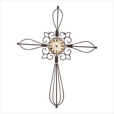 #33210 Spanish Mission Cross Wall Clock