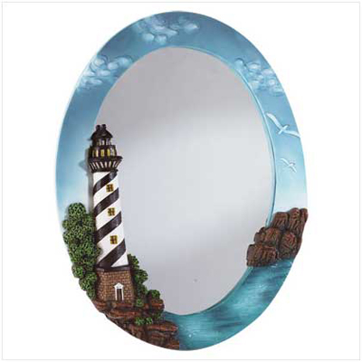 #34094 Lighthouse Oval Wall Mirror