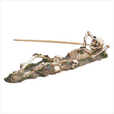 #37078 Skeleton Incense Burner Holder