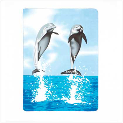 #37248 Dolphin Fleece Blanket