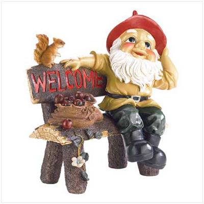 #39265 Garden Gnome Greeting Sign