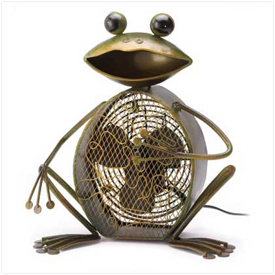 #39986 Frog Decorative Fan