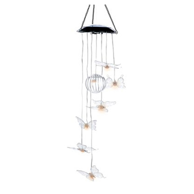 #D1145 Solar Crystal Butterfly Decor