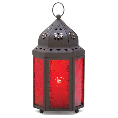 #D1213 Garnet Moroccan Lantern