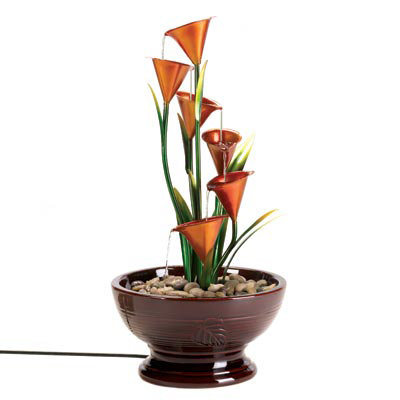 #D1307 Calla Lily Water Fountain