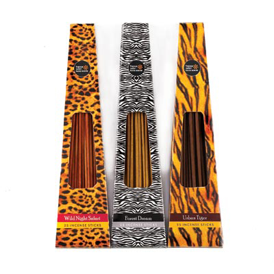 #S1005 Animal Print Incense Trio