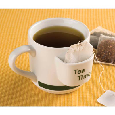 #T1015 Tea Time Mug With Tea Bag Holder
